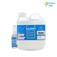 Alsoff Hand Clear Solution แอลกอฮอล์ล้างมือ ขนาด 1 ลิตร กลิ่นมิดไนท์แฟนตาซี ผสมอโลเวร่า หอมละมุน แห้งเร็ว แถมฟรีขวดสเปรย์ 30ml.