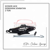2 Ton Bridge Jack - 2T Scissor Jack - Threaded Car Jack