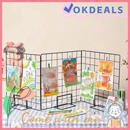 OKDEALS Display Rack, Grid Frame Metal Storage Rack, Modern with Base Grid Jewelry Booth Rack For Gr