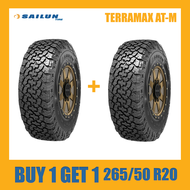 Sailun Tires r20 Buy 1 Get 1 Terramax A/T-M VIETNAM 265 50 R20 SUV Truck tire Best fit for Ford Everest Dodge Durango Jeep Grand Cherokee Land Rover Discovery Land Rover Range Rover Toyota Fortuner Mitsubishi Montero Mitsubishi Pajero