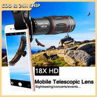 APEXEL Universal 18x25 Monocular Zoom HD Optical Cell Phone Lens Observing Survey 18X Telephoto Lens