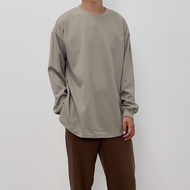 ONE DAY Made In Taiwan 989 Dropped Shoulder Split Long T Arc Board Single Top