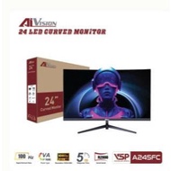 AiVision A245FC Curved Monitor (24inch | FHD | VA VA | 100Hz | 5ms) - Black