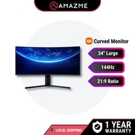 Xiaomi Gaming Monitor 34" G34WQ - Surface Curved 180Hz High Refresh Rate 1500R (3440x1440x34")
