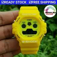 »5 PILIHAN« G SHOCK TAPAK KUCING DW5900 KUNING/MERAH/HITAM/RASTA/JOKER JAM CASUAL MEN GSHOCK OFFER M