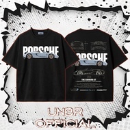 UNBR Porsche Carrera GT Sports Car Printed T-Shirt Front/Back CARRERA GT ENGINEERED Car Fan