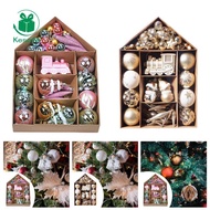 Kesoto 70-piece Set of Ornaments, Christmas Tree Bauble Ornaments, Decorative, Elegant Christmas Dec
