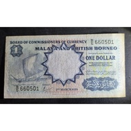 1 dollar BOCOC Malaya and British Borneo