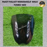 PAKET FULLSET VISOR NMAX TURBO NEO WHINDSHIELD YAMAHA NMAX TURBO FULLSET GARNISH NMAX TURBO NEO 2024