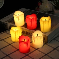 Artificial Electronic Candles, LED Candles Lamp Tealight Romantic Creative Votive Flameless Colorful Battery Electronic Best Gift Home Decor