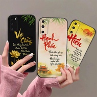 Samsung S20 Fe case with calligraphy meaning peace of mind, fortune, parents