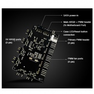 TECWARE Omni 6 Port Hub PWM and ARGB Fan Hub SATA powered with reset switch