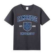 Preppy Style European American British cambridge University cambridge Schoolmaster Printed Pure Cott