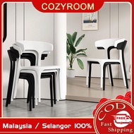 Cozyroom Plastic Chair Dining Chair with PP Material Modern Style Elegant Chair kerusi pejabat Eames