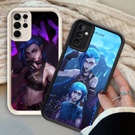 YS-58 Hot Game Arcanes Jinx Shockproof Casing for Samsung A55 A54 M15 S25 S24 S21 FE Ultra