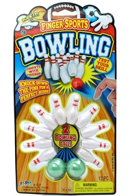 JA-RU Finger Bowling Game Set (Pack of 1 Set) Miniature Sports Small Bowling Game Pocket Size | Mini