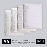 Detachable A4 A5 Plastic Ring Binder Notebook Creative Fresh Style Journaling Notebook B5 Large Size