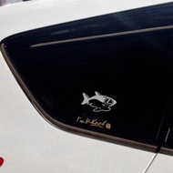 車廠 鯊魚 對貼 3M反光貼紙 汽車貼紙 1份包含左右邊