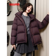 Duck Duck Korean Style Hooded Down Jacket - Winter 2025 Trendy Short Version
