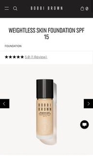 Bobbi Brown 輕盈無瑕粉底液 Warm Sand