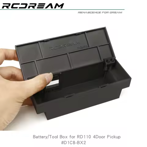 RCDream Battery box Tool Box 3D Printed For Wild-Defender RD110 4Door Pickup Upgrade Option parts #D