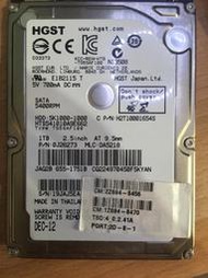 ㊣1193㊣ nn HGST 1T 1TB  2.5吋 SATA2 5400 硬碟 HD 可議價