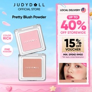 JUDYDOLL Pretty Blush Powder Soft Shimmering Matte Powder Face Makeup Cosmetic