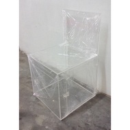 12 x 12 x 12in Acrylic Suggestion Box With Bended Top Panel With Side Door