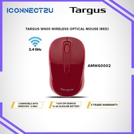 Targus W600 Wireless Optical Mouse - Red (AMW60002)