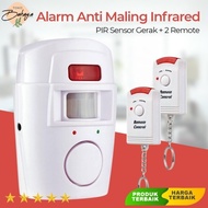Infrared PIR Motion Sensor Anti-Theft Alarm 2 Remotes