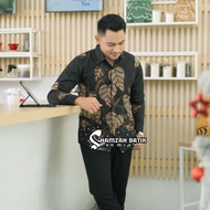 KEMEJA PREMIUM LONG-SLEEVED LOVE FLOWER MOTIF BATIK SHIRT || HAMZAH PREMIUM BATIK