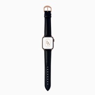Apple Watch 黑色 荔枝紋小牛皮 真皮 錶帶 9/8/7/6/5/4/3/2/1/SE