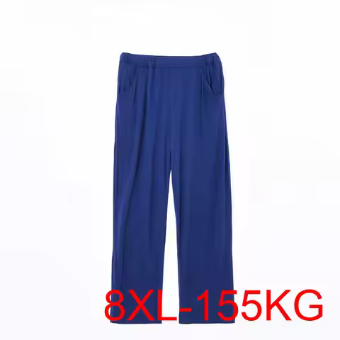 Spring autumn Home pants 8XL Waist 180cm 5XL 6XL 7XL Plus size Men's pants