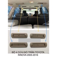 Rear air conditioning vents for TOYOTA INNOVA 2006-2016 4 pieces shared