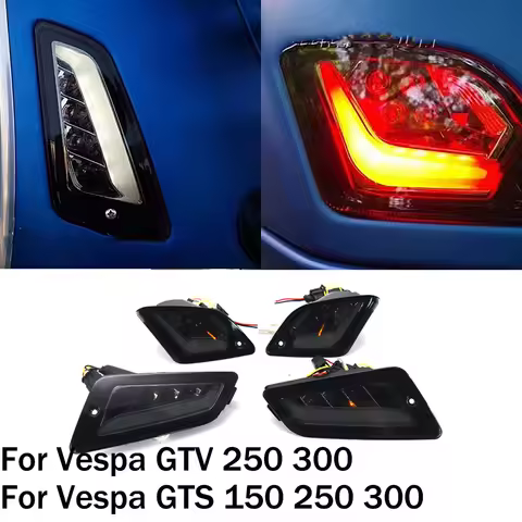 Motorcycle Accessories LED Rear and Front Turn Signal Light fit For Vespa GTS250 GTS300 GTV250 GTV30