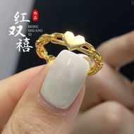 Cincin emas 916 Love Chain Ring gold 916