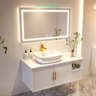 Luxury Bathroom Cabinet Sintered Stone Vanity Cabinet Smart Mirror Cabinet 60Cm 70Cm HDB Toilet Mirr