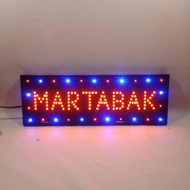 Led sign like running text MARTABAK