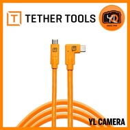 Tether Tools CUC15RT-ORG TetherPro USB-C to USB-C Right Angle 15 Feet (4.6m)
