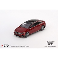 MINI GT 1/64 970 MERCEDES-BENZ EQS 580 4MATIC RED METALLIC