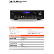 ♞Kevler GX-5UB 600W X 2 High Power Videoke Amplifier with USB Bluetooth and FM GX5UB GX 5UB