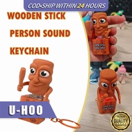 Sahur With Sound Keychain Tung Tung Tung Sahur Toy Wooden Stick Man Aesthetic