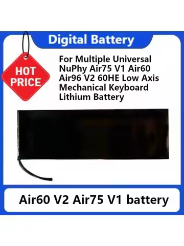 3339115 Battery for Multiple Universal NuPhy Air75 V1 Air60 Air96 V2 60HE Low Axis Mechanical Keyboa