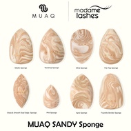 TERBARU MUAQ Sandy Makeup Sponge - Teardrop Sponge - Mini Sponge Blender / Obelix Blender Sponge - S
