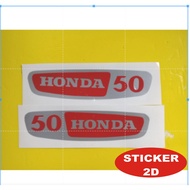 20230826-1257  STICKER HONDA C50 50cc TANK STIKER ORACAL CLEAR COATED STICKER 2D Body Sticker / Stri