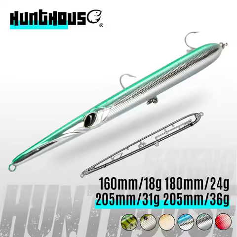 Hunthouse Needle Fish Shape Lure 18g/24g/31g/36g Floating Sinking Pencil Bait Long Casting Stickbait