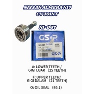 GSP CV JOINT@NISSAN ALMERA N17 CV JOINT （NI-067）