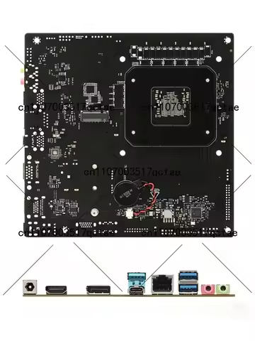 Mini ITX Motherboard X600TM ITX Supports 7th 8th Gen CPU Ultra Thin Mainboard for Compact PC Build