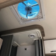 (AZUV) 12V RV Roof Ventilation Ceiling Exhaust Fan Air Vent Grille Strong Wind Fan with LED Light fo