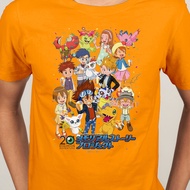 Short Sleeve T-shirt shirt Digimon Adventure Agumon Taichi Yagami Gabumon Yamato anime O-Neck Men Fa
